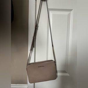 cream Michael Kors purse